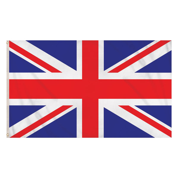 Union Jack Flag 5x3 ft - Authentic UK Design F77001
